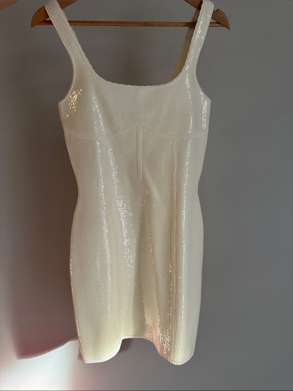 NWT Fleur Du Mal sequin knit bodycon dress Size Small